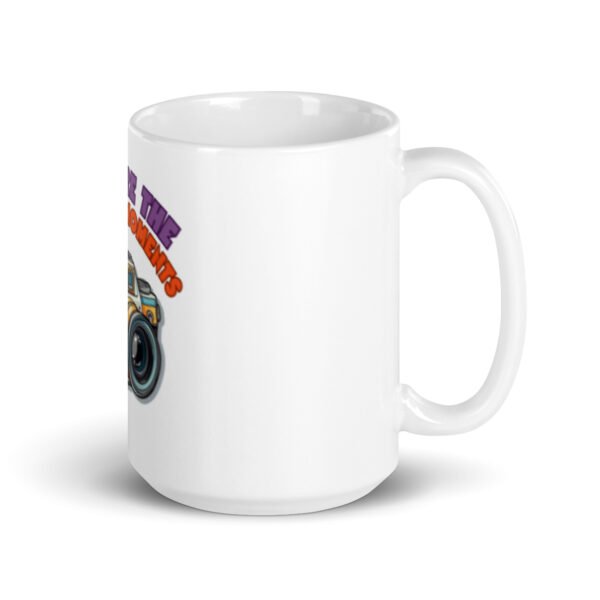 White glossy mug